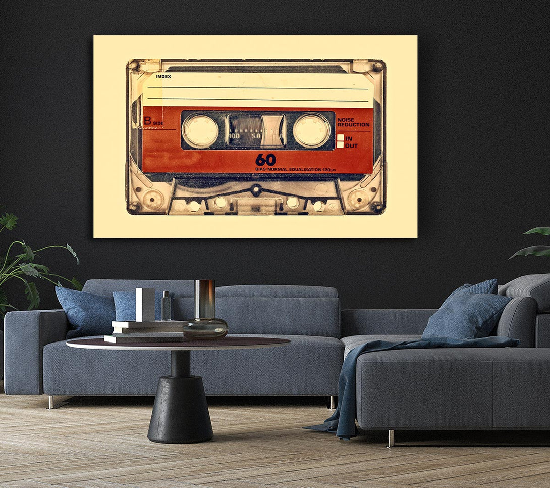  A Canvas Print of Retro Cassette Tape Canvas Art