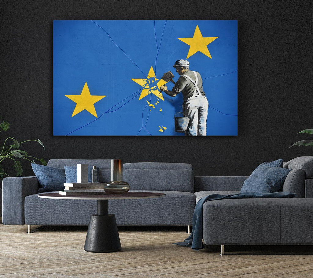 Picture of Euro Star Canvas Print Wall Art