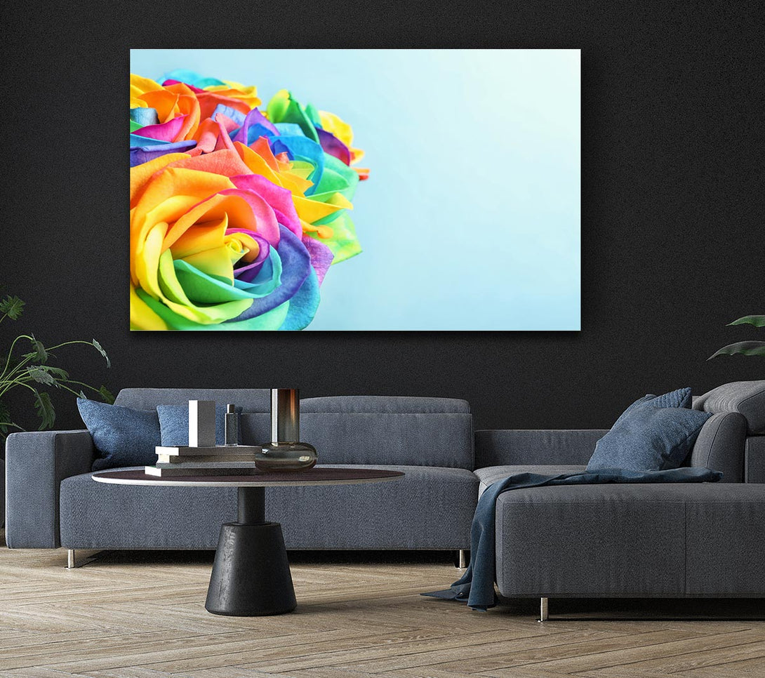 Picture of Rose colour rainbow Canvas Print Wall Art