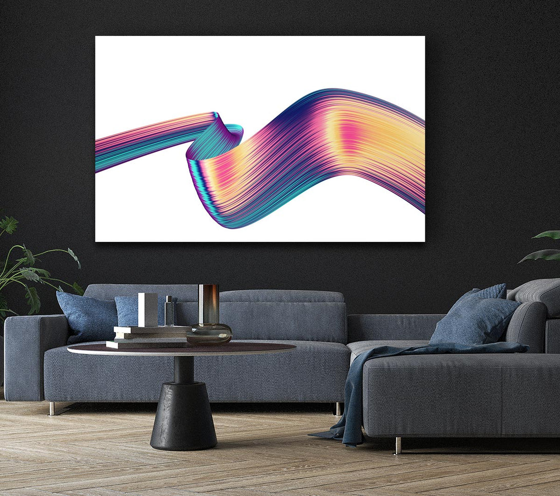 Picture of Colour ribbon moving Canvas Print Wall Art