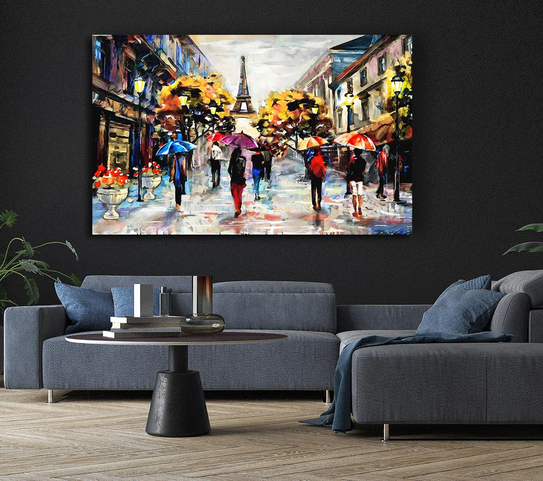  A Canvas Print of Paris In The Morning Canvas Art