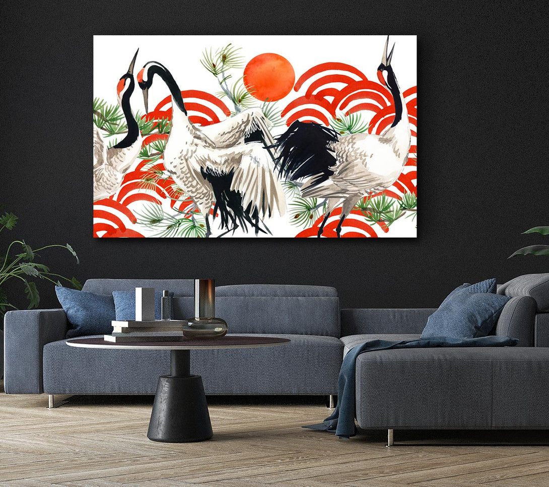 Picture of Japanese Stork Canvas Print Wall Art