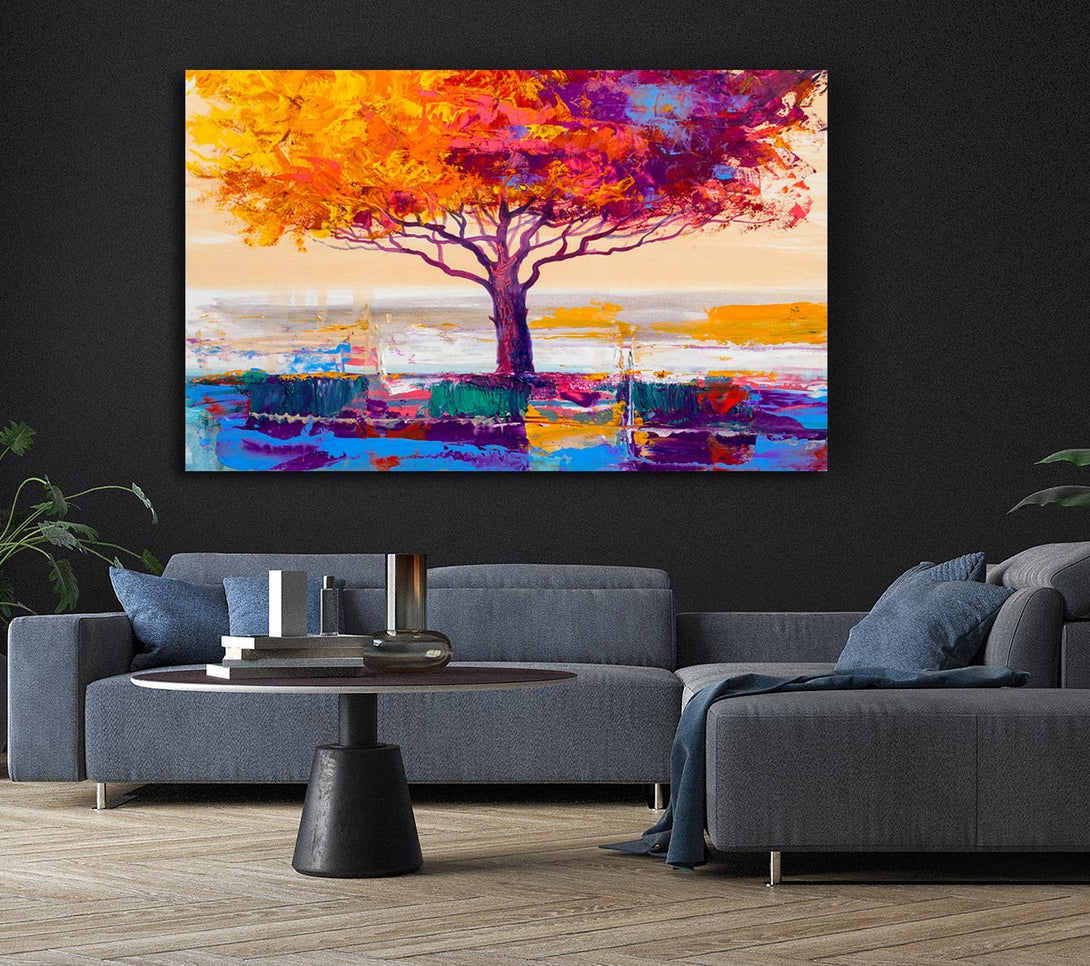 Picture of Close Up Tree Autumnal Canvas Print Wall Art