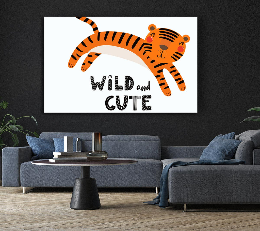 Picture of Wild And Cute Tiger Canvas Print Wall Art