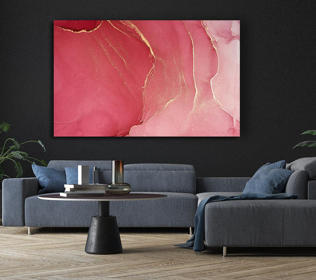 Picture of Rose And Red Glitter Canvas Print Wall Art