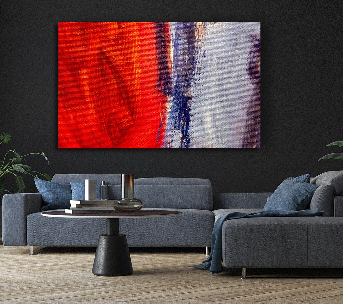 Picture of Red To Grey Canvas Print Wall Art