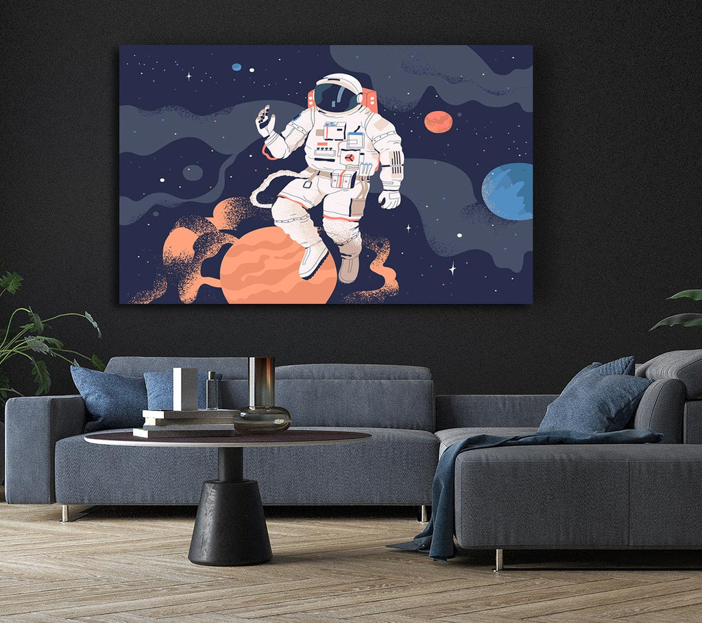 Picture of Space Man Of The Universe Canvas Print Wall Art