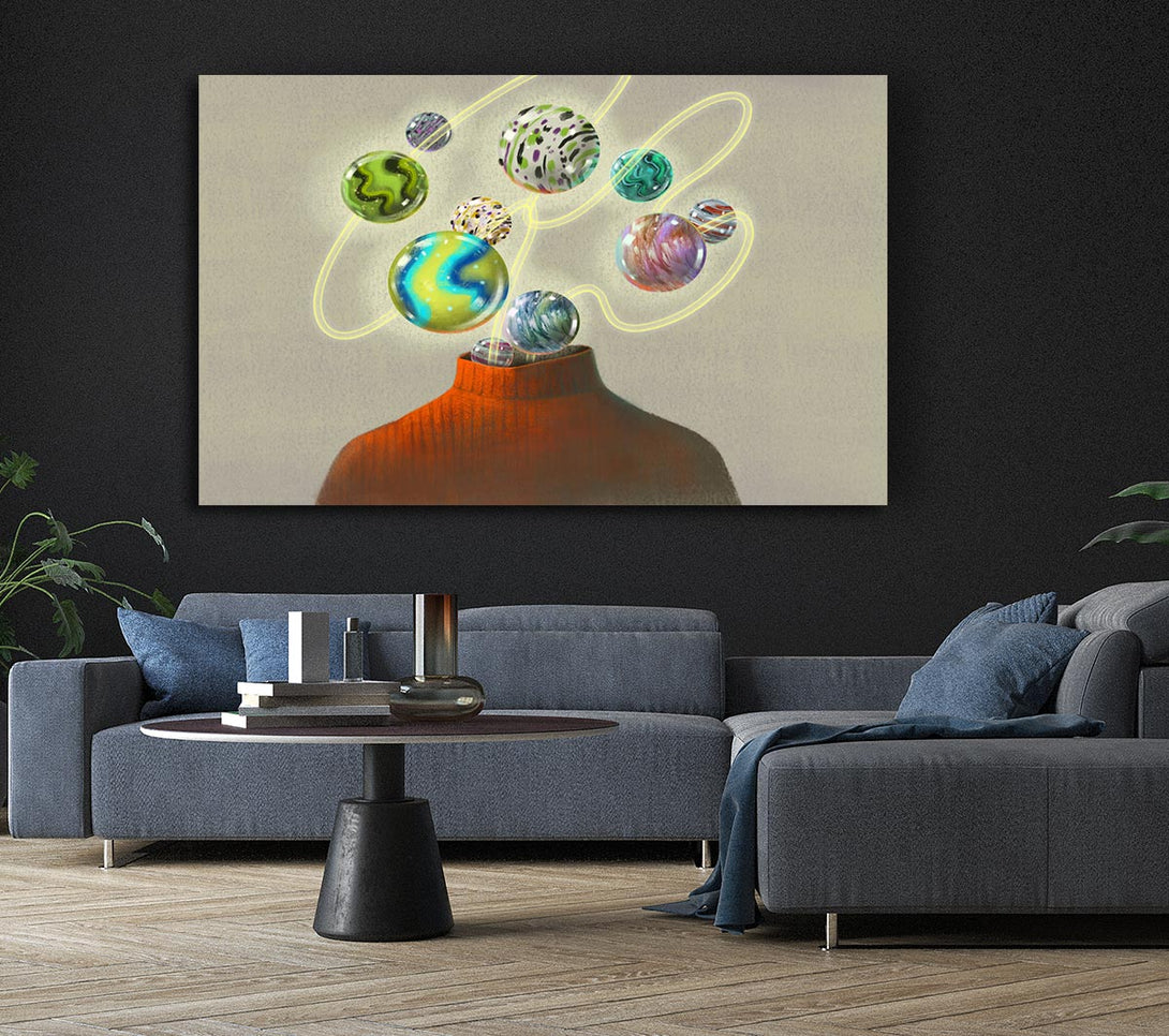 Picture of Head Of The Universe Canvas Print Wall Art