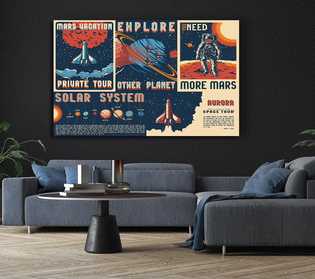Picture of Explore The Planets Canvas Print Wall Art