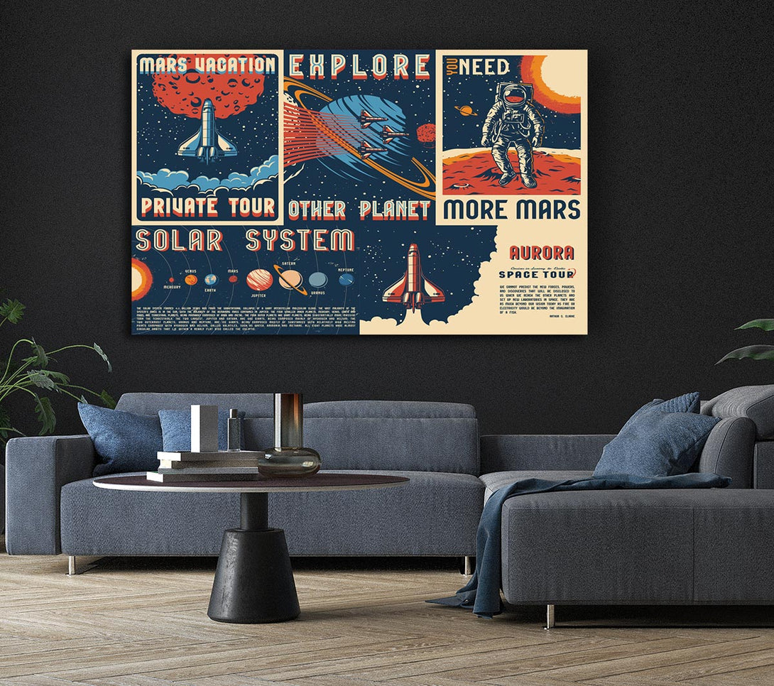  A Canvas Print of Explore The Planets Canvas Art
