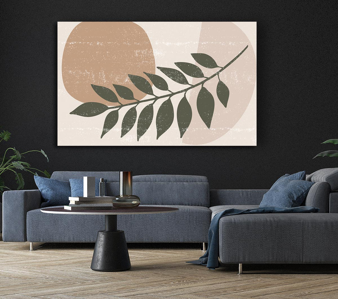 Picture of Leaf Of Modern Art Canvas Print Wall Art