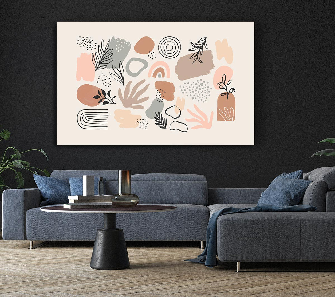 Picture of Natural Shapes Of Simplicity Canvas Print Wall Art