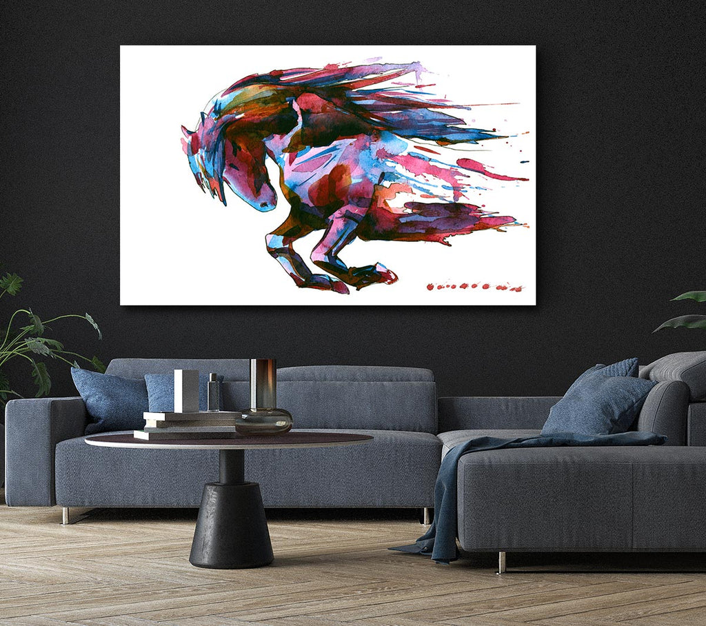 Picture of The Raging Horse Canvas Print Wall Art