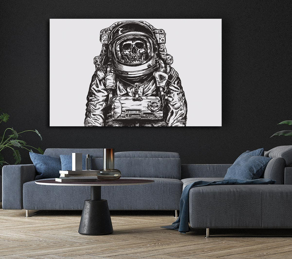 Picture of The Skeleton Space Explorer Canvas Print Wall Art
