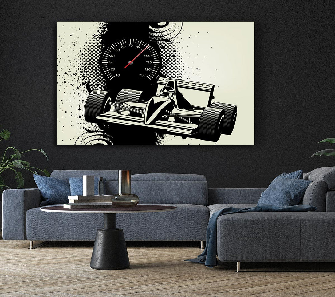 Picture of The F1 Time Trial Canvas Print Wall Art