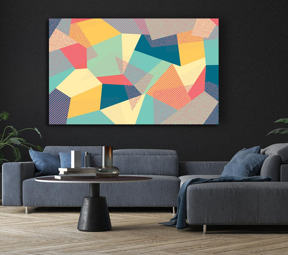 Picture of Abstract Triangles Canvas Print Wall Art
