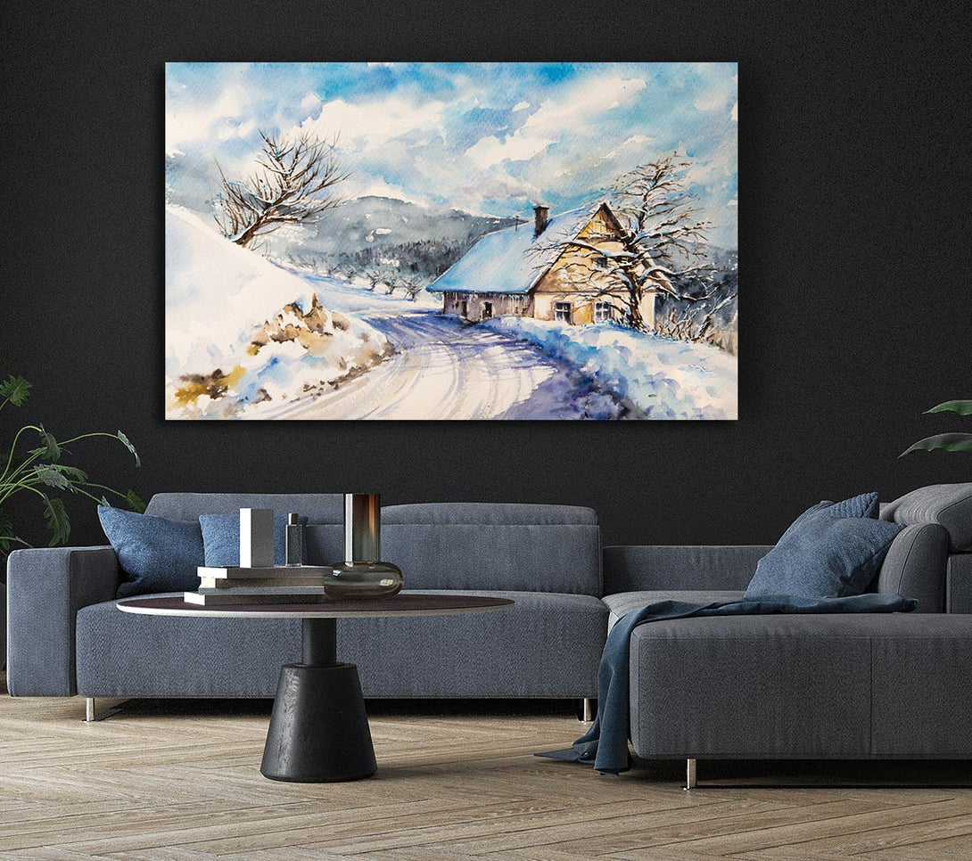 Picture of The Winter Retreat Canvas Print Wall Art