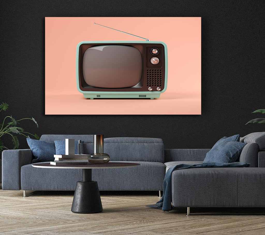 Picture of The Retro Tv Set Canvas Print Wall Art
