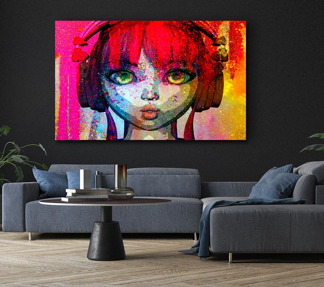 Picture of Dj Urban Woman Canvas Print Wall Art