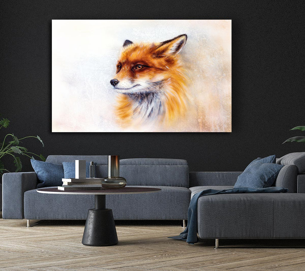 Picture of Fox Head Beauty Canvas Print Wall Art