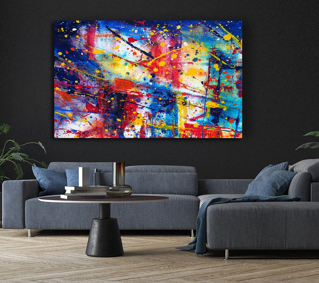 Picture of The Splatter Of The Bridge Canvas Print Wall Art