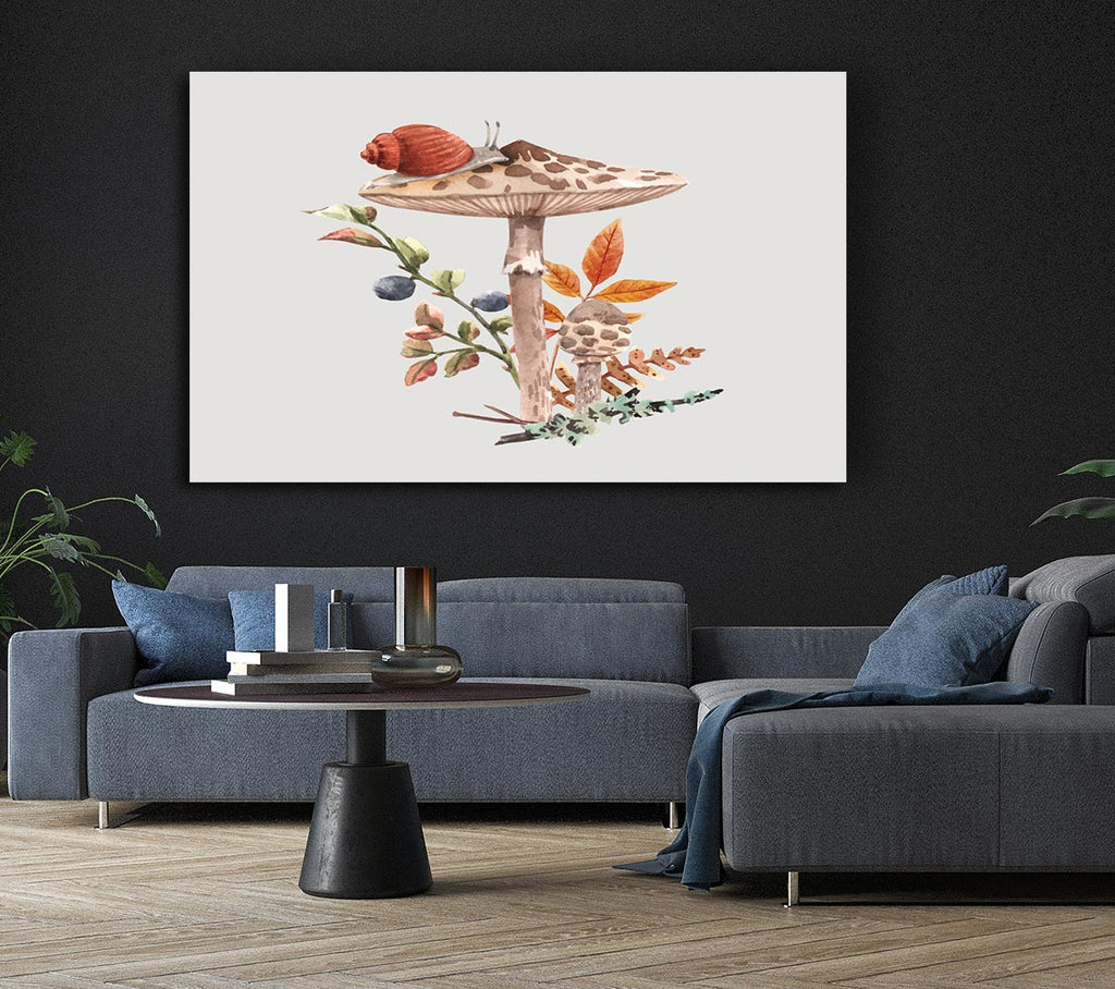 Picture of The Lone Toadstool Canvas Print Wall Art