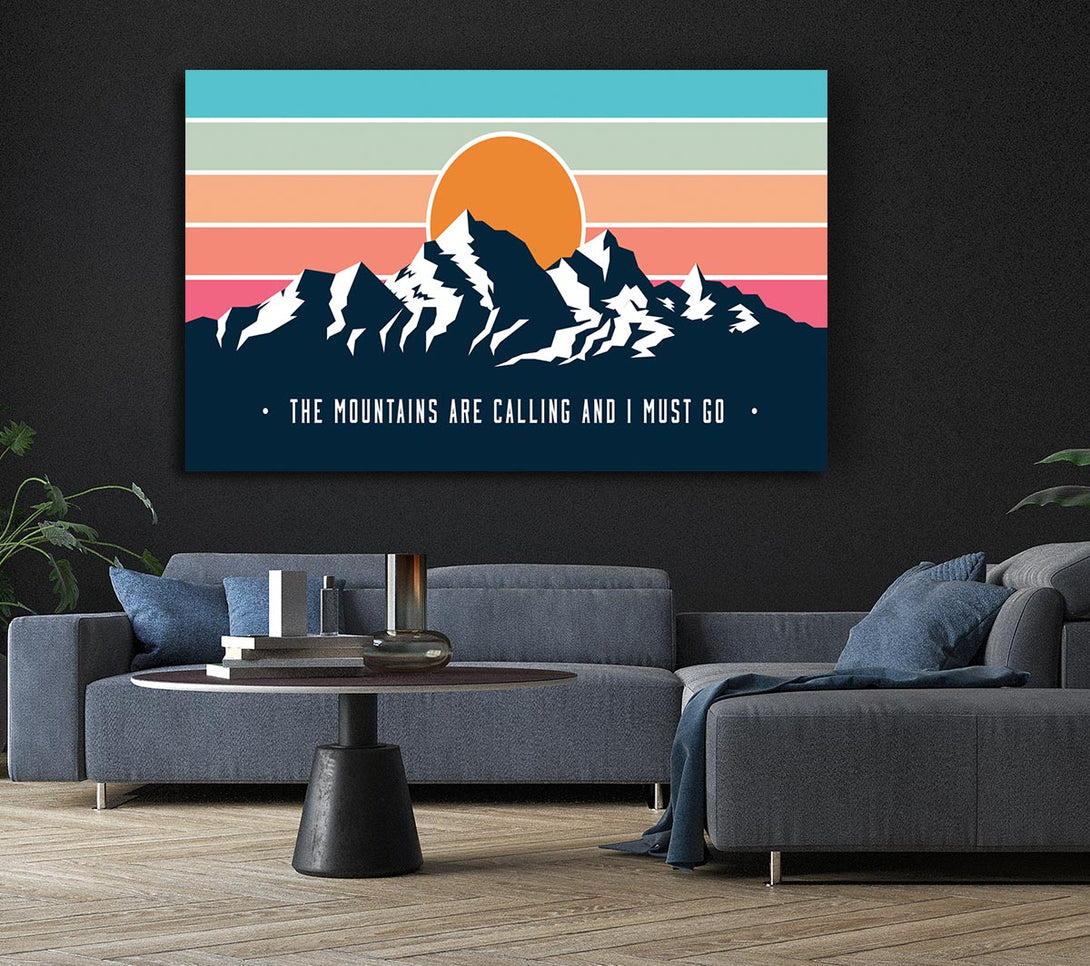 Picture of The Mountains Call Canvas Print Wall Art