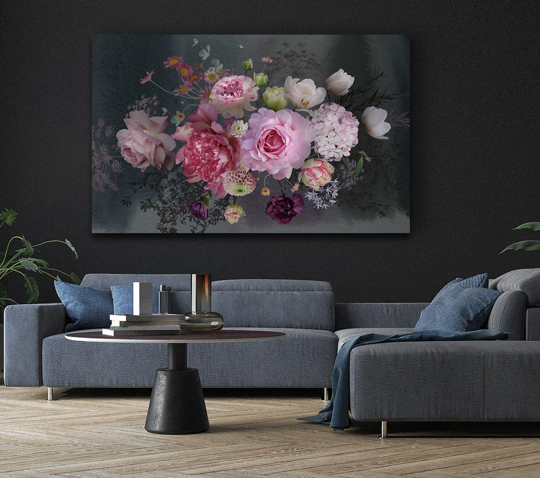 Picture of Realism Flowers Canvas Print Wall Art