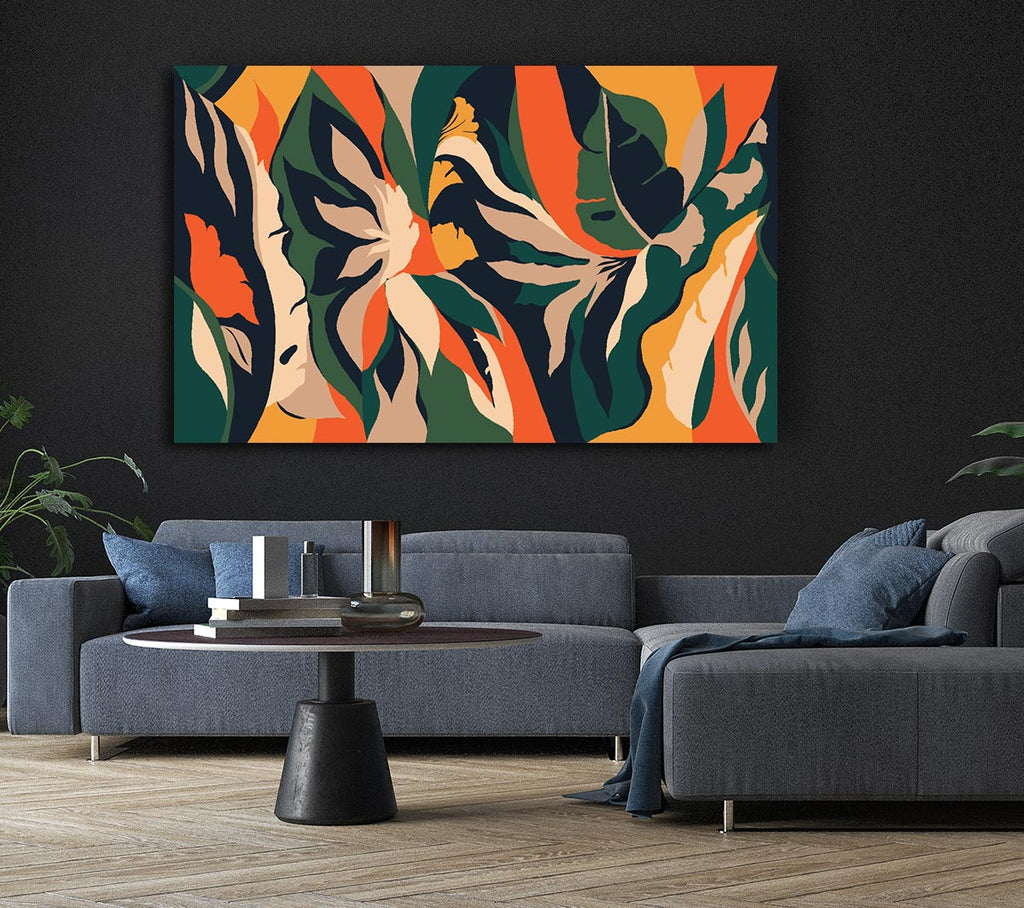 Picture of The Flow Of Striped Verge Canvas Print Wall Art