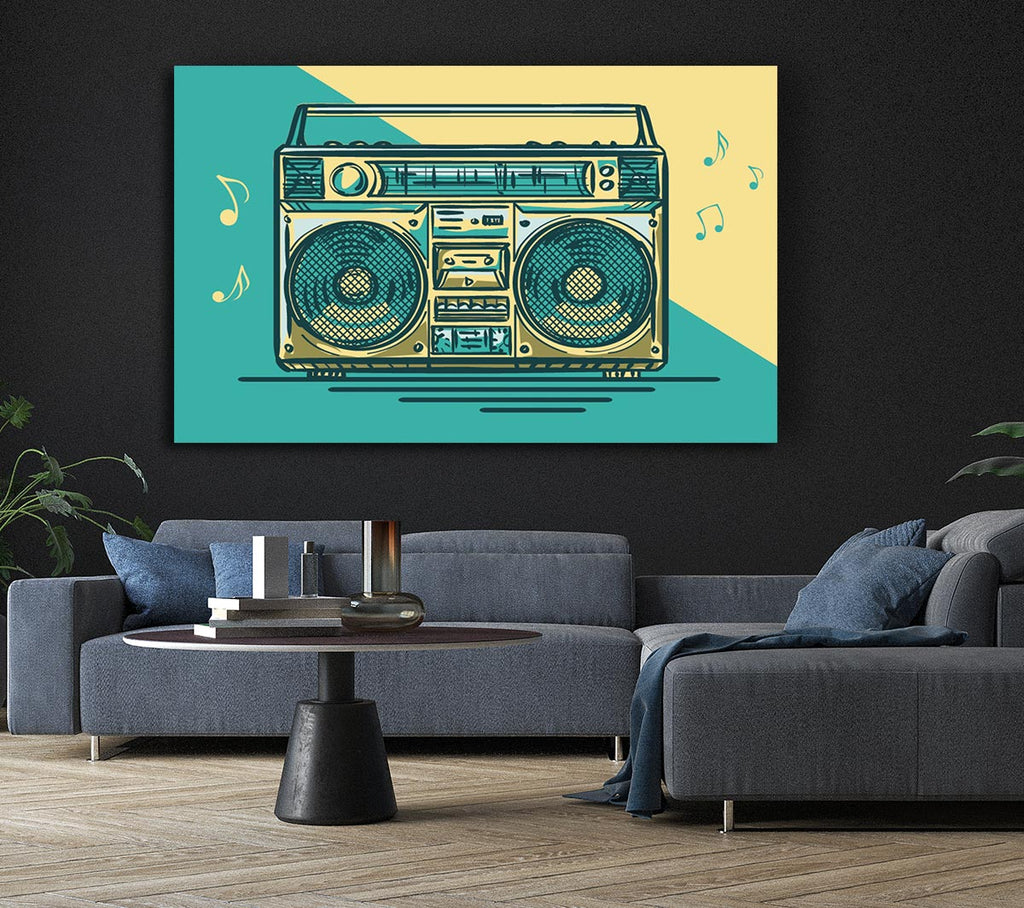 Picture of Boombox Music Maker Canvas Print Wall Art