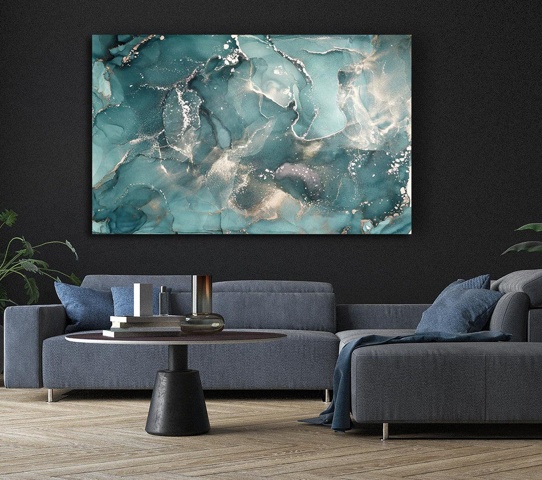 Picture of Insane Blue Depths Canvas Print Wall Art
