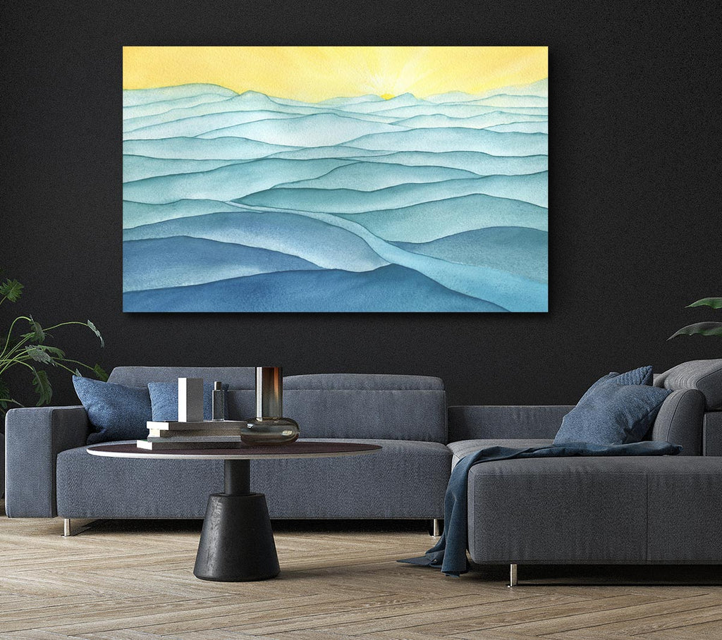 Picture of The Gentle Ripple Waves Canvas Print Wall Art