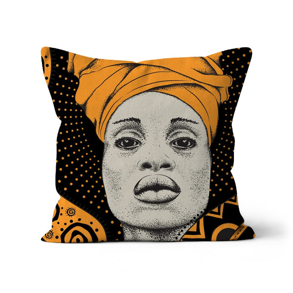 Afrikanische Frau Ethnisches Kissen