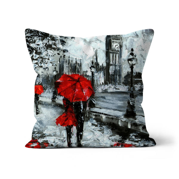 A couple In London Architecture Cushion