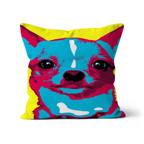 Pop Art Chihuahua Modern Cushion