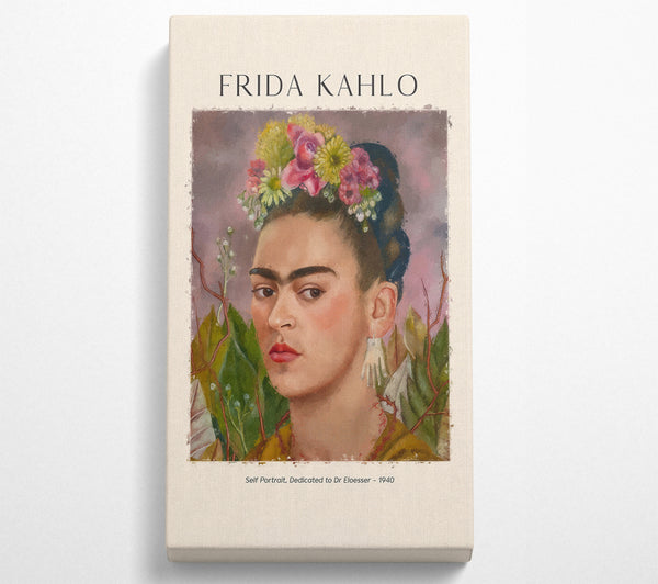 Self Portrait, Dedicated To Dr Eloesser By Frida Kahlo