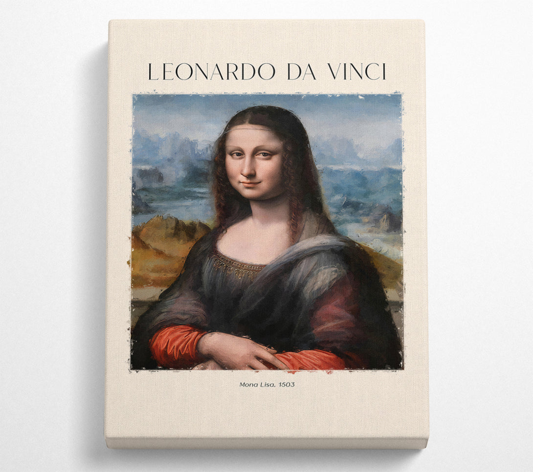 A Square Canvas Print Showing Mona Lisa 1503 By Leonardo Da Vinci Square Wall Art