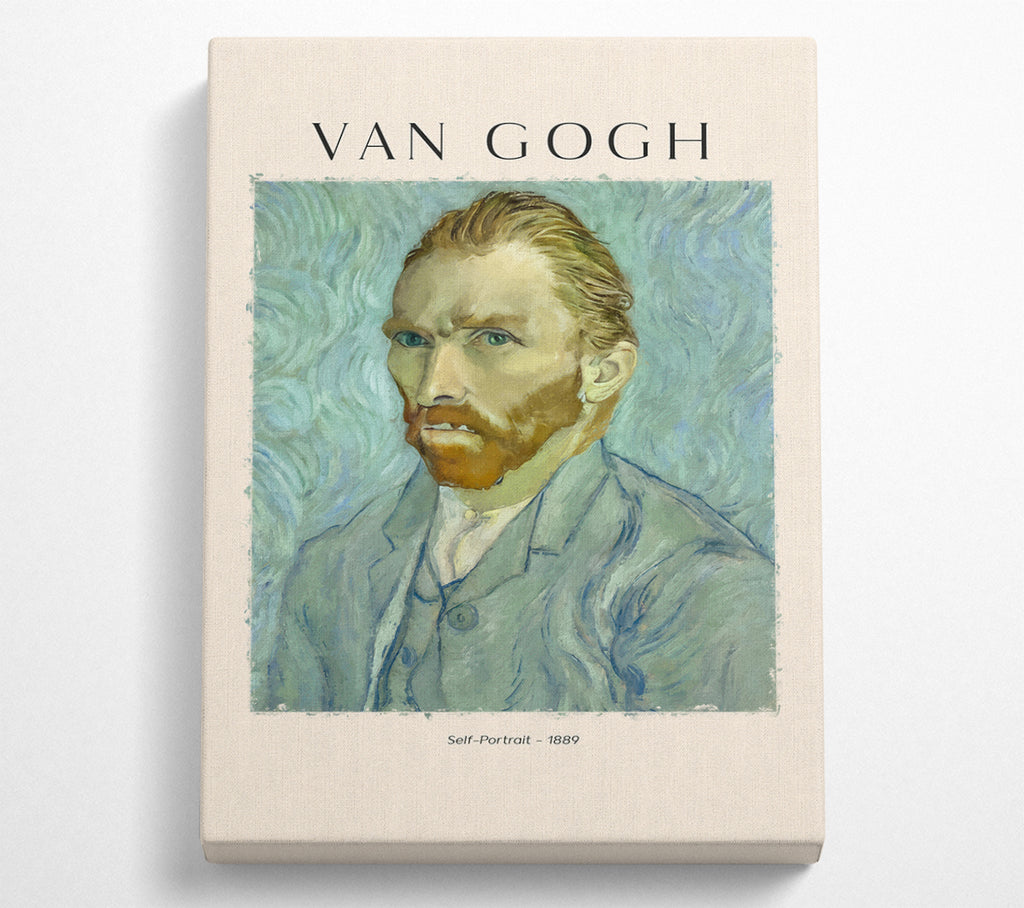 A Square Canvas Print Showing Self-Portrait - 1889 By Van Gogh Square Wall Art