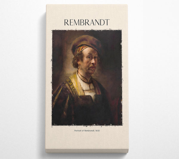 Portrait Of Rembrandt, 1650 By Rembrandt