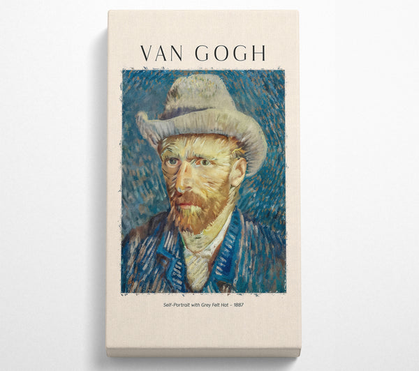 Self-Portrait With Grey Felt Hat - 1887 By Van Gogh