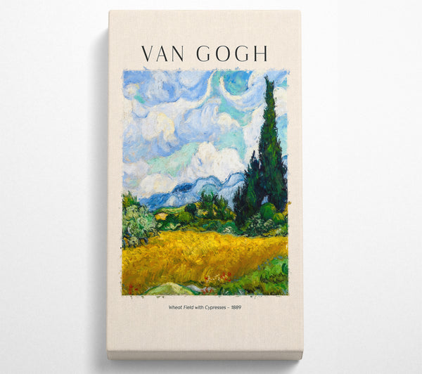 Weizenfeld mit Zypressen - 1889 von Van Gogh