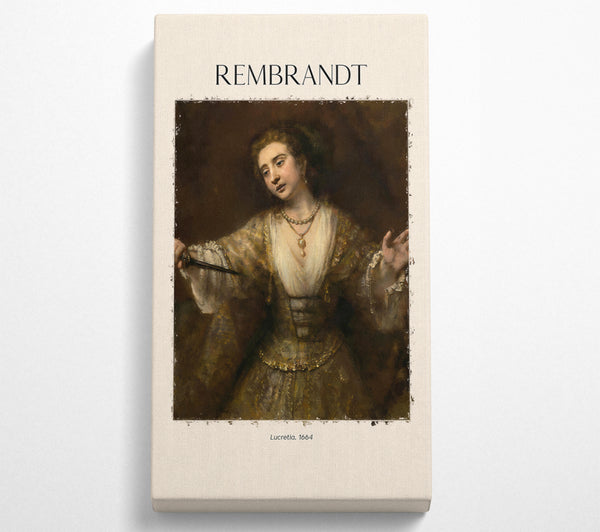 Lucretia. 1664 von Rembrandt