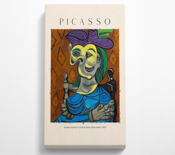 Sitzende Frau in einem blauen Kleid (Dora Maar), 1939 von Picasso