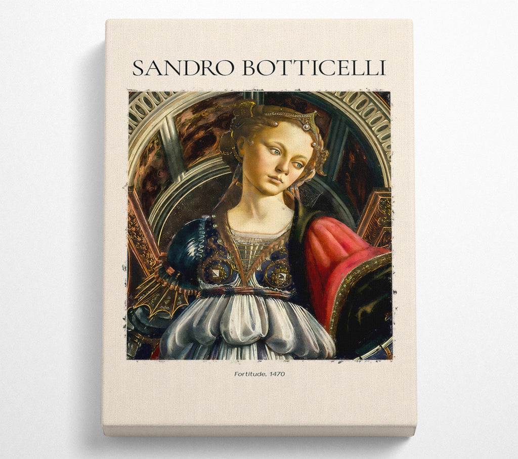 A Square Canvas Print Showing Fortitude, 1470 By Sandro Botticelli Square Wall Art