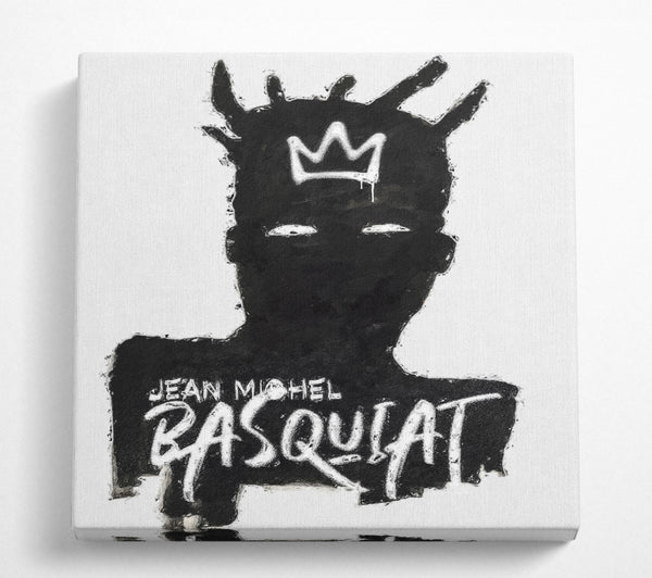 A Square Canvas Print Showing Jean Michel Darkness Square Wall Art