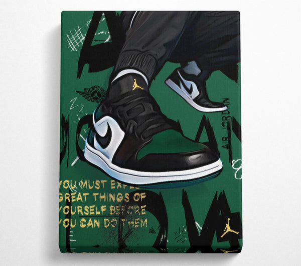 Grüne Turnschuhe
