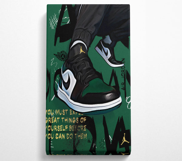 Grüne Turnschuhe