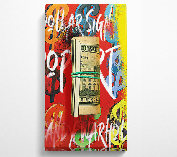 Andy Warhol Dollar Bill Rolled