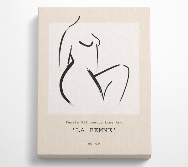  A Canvas Print of La Femme Canvas Print