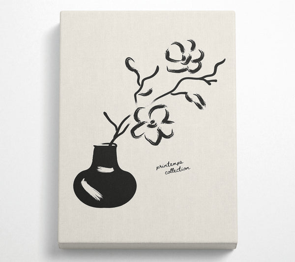  A Canvas Print of Flower In A Pot Canvas Print